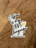 Love language sticker